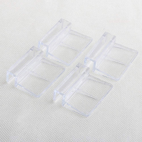 6 Pieces 8mm Acrylic Aquarium Cover Clip, Clear Universal Lid Clips for Rimless Fish Tank