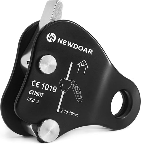 NewDoar Rope Grab Ascender Riser Adjuster - Fits Rope for Rock Climbing Protection and Rescue