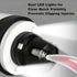 QVJFZUD 3-Speed 7000-9000 4 Silent Groom Pro, Dog Nail Grinder with LED Light, RPM, Diamond Bits & Adjustable Guard