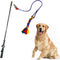 Flirt Pole for Dogs, Interactive Lures Durability Rope, Chase and Tug of War Puppy Toy for Small Medium Dogs