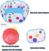 Portable Hamster Playpen for Small Animals Breathable Pet Playpen Outdoor/Indoor Exercise Fence