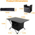 iMounTEK Lightweight Camping Table with Storage, Portable Folding Beach Table with Carry Bag for Travel, Picnic, BBQ (L)