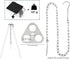 DS. DISTINCTIVE STYLE Stainless Steel Campfire Tripod Plate for Outdoor Cooking - Turn Branches into Camping Tripod
