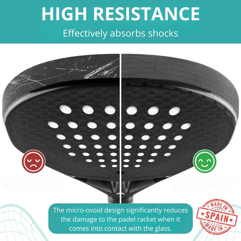 Padel Frame Protector, Padel Racket Protector (2-Pack), Padel Accessories, Easy to Replace, Designed and Made in Spain,