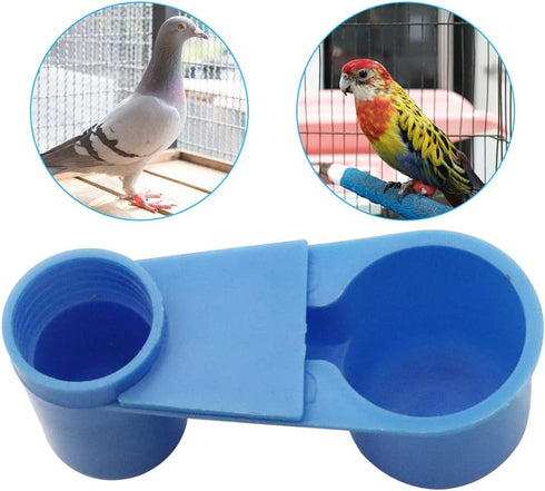 APlayfulBee 12Pcs Automatic Bird Drinker Feeder Plastic Soda Pop Water Bottle Cup or Pigeons Parrot Chicken Feeder