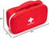 First Aid Bag Tote - Empty Small First Aid Kit Bag for Outdoor Travel, Rescue Pouch, First Responder Medicine Bag (Red