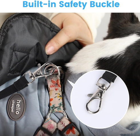 Dog Cat Backpack Carrier, Adjustable for Small Medium Dogs, Pet Front Chest Carriers, Sling Backpack