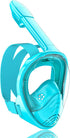 QingSong Kids Snorkel Mask, Full Face Snorkeling Set with Camera Mount, 180 Degree Panoramic View Gear