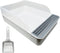 Tfwadmx Large Rabbit Litter Box Toilet Rectangle Potty Trainer Corner Litter Bedding