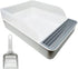Tfwadmx Large Rabbit Litter Box Toilet Rectangle Potty Trainer Corner Litter Bedding