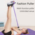 Multifunction Tension Rope, 6-Tube Elastic Yoga Pedal Puller Resistance Band for Fitness Training