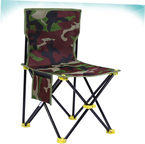 Garneck Oxford Cloth Steel Frame Sturdy Lightweight Outdoor Folding Chair for Hiking Fishing Camping Beach Travel