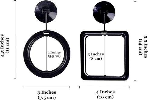 SunGrow 2 Betta Feeding Ring, Prevents Water Turbulence, Practical Round Floating Food for Guppy, Goldfish, Small Fish