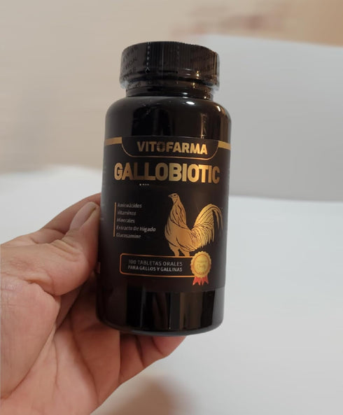 Gallobiotic Natural Multivitamin for Rooster and Hens, 100 Tablets | Vitamina Completas para Gallos