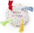 PET LONDON Dog Birthday Cake Squeaky Toy - Soft Plush with Rope Candles in Bright Colors for Dog Birthday Celebrations