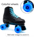 Nezylaf 4 Pack 32 x 58 mm 78A Light Up Roller Skate Wheels with Bearings for Indoor/Outdoor Skating Accessories