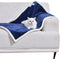 Qeils Dog Blankets for Small Dogs, Waterproof Cat Blanket, Washable Sherpa Fleece Puppy Blanket, Soft Plush Reversible