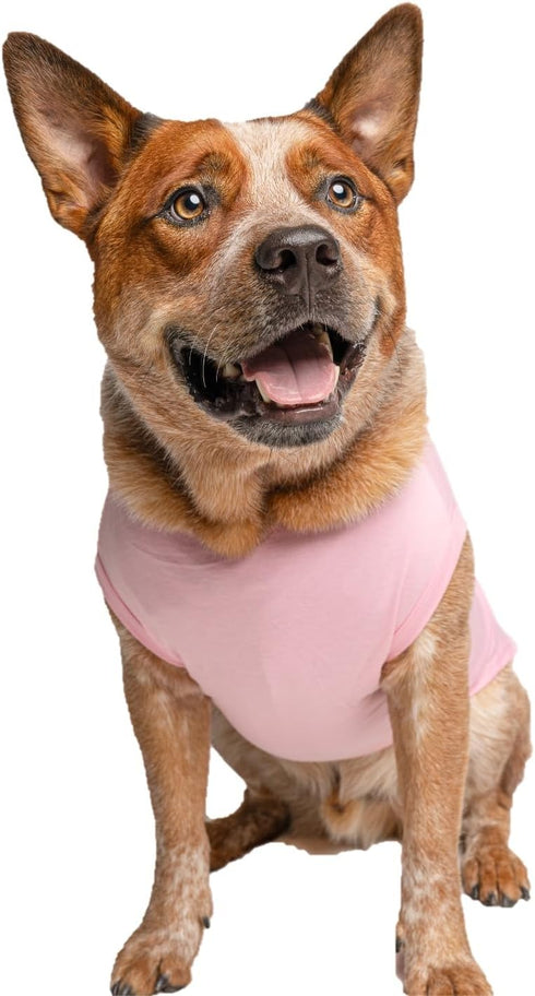 423 It's A Girl Dog Tee Shirt | Sleeveless Breeds | Gender Reveal | Baby Announcement | Boy or Girl |Light Pink, Large