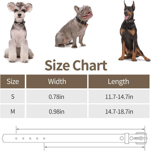 Canvas Handmade Vintage Dog Collar, Soft Breathable Adjustable Pet Collar Covers for Small Medium Dogs, Khaki, M