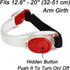 Premium LED Light Up Armband - Reflective Adjustable Wearable Silicone Running Belt, Waterproof for Outdoor Sports