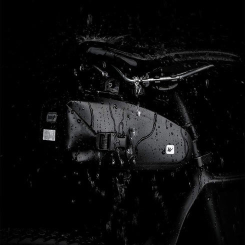 Rhinowalk Waterproof Bike Saddle Bag, Quick Disassembly Rainproof Under Seat Bag for Mountain Road Cycling