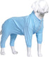 Lovelonglong Four Feet Dog Lightweight Pajamas, Pure Cotton Dog Jumpsuits for Large Medium Small Dogs (Lightblue S)