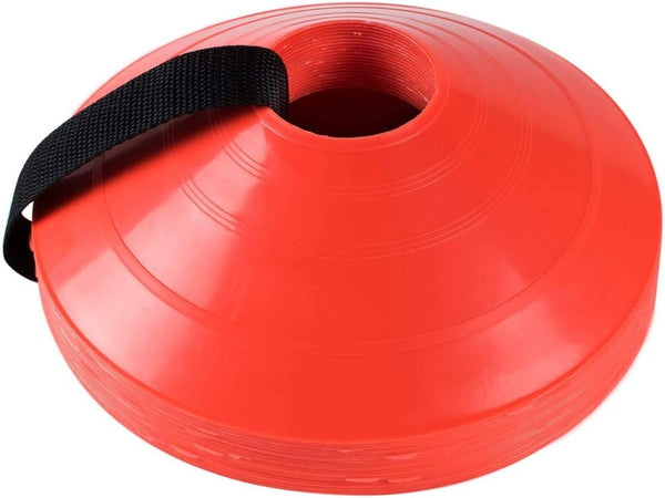 Super Z Outlet Bright Orange Round Cones, Sports Equipment for Fitness Training (20 Pack)