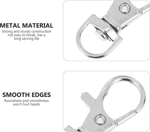 POPETPOP 20pcs Metal Bird Cage Locks, Pet Cage Door Lock Hook Clips, Safety Buckles for Birds Cage Accessories