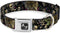 Trust No One Dog Collar, Seatbelt Buckle, Black 18 to 32 Inches, 1.5 Inch Wide