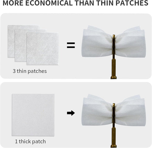 Thick Gun Cleaning Patches, Lint Free Cloth with Storage Case, Highly Absorbent 2" Gun Wipes