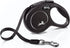 FLEXI New Classic Retractable Dog Leash (Tape), 10 ft, Extra Small, Black