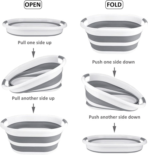 ddLUCK Multi-Functional Collapsible Pet Bathtub, Portable Indoor Outdoor Washing Tub for Small Pets