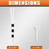 Professional Plastic Golf Tees 120 Pack, 100 Driver Tees & 20 Iron Tees, Reduces Friction & Side Spin