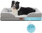 Large Waterproof Memory Foam Dog Bed, Orthopedic with Removable Bolsters & Washable Cover