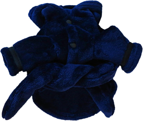 Generic Dog Bathrobe Fast Absorbent Hooded Bath Towel Small Dog Thickened Luxury Pajamas
