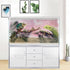 Pink Marble Aquarium Background, Art Abstract Terrarium Background, Colorful Marble Glass Background 30X12IN with 8 EVA