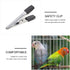 TEHAUX Parakeet Food Cage Metal Hook Clip - Bird Cage Locks, Anti-escape Clips, 20pcs Accessories