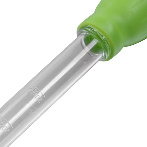 50 ML Coral Feeder Long Syringe, Aquarium Dropper Pipette for Marine Fish Feeding (Green/Long Syringe)