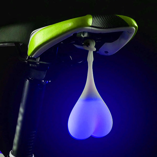 LED Bicycle Rear Lights, Bike Reflectors Night Essential Cycling Balls Tail Light Waterproof Silicone Warning Light