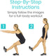 Vive Bodyweight Exercise Poster, Laminated Workout Poster for Home Gym Decor, No Equipment Needed
