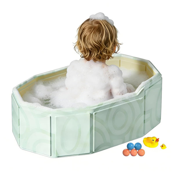 Generic Kid Bathtub for Shower - 75x45cm Portable Bathing Pool, Folding Bathtub with