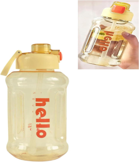 HFZDREDFLOW Sports Water Bottle Leak-Proof Design Large Capacity Food-Grade Material Volume Markings Includes