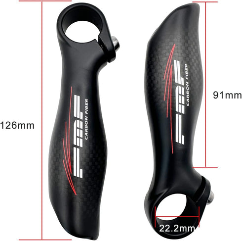 UPANBIKE 22.2mm 7/8" Bike Bar Ends, One Pair for Mountain Bike MTB