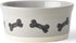 PetRageous Classy Bones Dog Bowl, 4.5-Cup Capacity, 7-Inch Diameter, Dishwasher Safe, Grey for Large Dogs