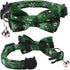 Lamphyface 2 Pack Christmas Cat Collar with Breakaway Bow Tie and Bell, Adjustable Safety Plaid for Kitty