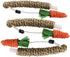 Pet Climbing Tree Toy - Rattan Grass Scratcher Activity Center with Carrot for Cat, Rabbit, Hamster, Small Animals