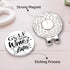 Hafhue Golf Now Win Later Ball Marker with Magnetic Hat Clip, Funny Golf Accessories