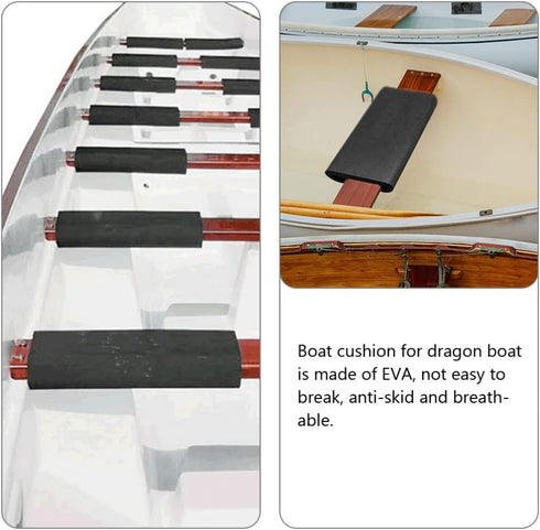 iplusmile 2Pcs Dragon Boat Seat Cushion, Anti-EVA Fishing Seat Pad for Watersports, Non-Shock Absorption Cushion