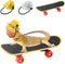 Vehomy Bearded Dragon Accessories - Small Engineer Hat for Bearded Dragon, Mini Scooter for Hamster, 3Pcs