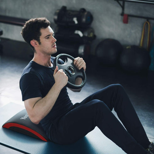 Yes4All Ab Mat Tailbone & No Tailbone - Foldable Abdominal Exercise Sit Up Support Pad for Core Training and Lower Back